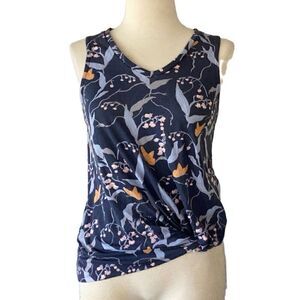 Threads 4 Thought Floral Tank Top Cinched Waist Women’s Small
